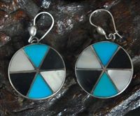 LOVELY ZUNI CHANNEL INLAY EARRINGS