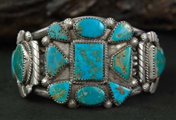 BEAUTIFUL BLUE GEM TURQUOISE BRACELET