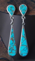 LOVELY ZUNI CHANNEL INLAY EARRINGS