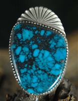 GREAT WEBBED TYRONE TURQUOISE RING
