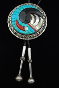Lee and Mary Weebothee Inlaid Bolo Tie