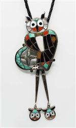 Wonderful Theodore Edaakie Owl Bolo with Tips