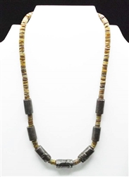 BEAUTIFUL VINTAGE SANTO DOMINGO HEISHI NECKLACE