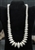 VINTAGE STAMPED SAUCER BEAD NECKLACE 23"