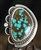 LOVELY NAVAJO CANDELARIA TURQUOISE RING