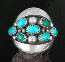 FRANK PATANIA SR. DOMED TURQUOISE RING