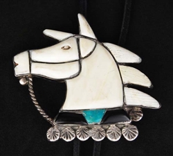 WONDERFUL SIMPLICIO FAMILY HORSE BOLO TIE