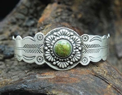 FRED HARVEY ERA LARGE TURQUOISE BRACELET