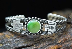 FRED HARVEY ERA BLUE GEM TURQUOISE BRACELET