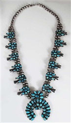#8 TURQUOISE SQUASH BLOSSOM ATTRIB, DELLA CASA