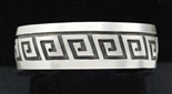 LARGE VERNA BLACKGOAT NAVAJO OVERLAY BRACELET