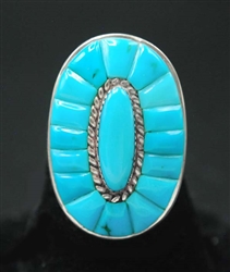 LEE AND MARY WEEBOTHEE SLEEPING BEAUTY TURQUOISE RING