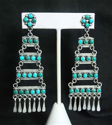 Pretty Vintage Zuni Dangle Earrings