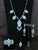 ELLEN QUANDELACY DIAMOND SHAPED TURQUOISE SET