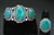 STUNNING FRED PESHLAKAI BLUE GEM BRACELET SET