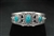 FRED PESHLAKAI WEBBED LONE MOUNTAIN BRACELET