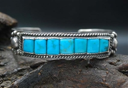 FRED PESHLAKAI STONE TO STONE BLUE GEM BRACELET