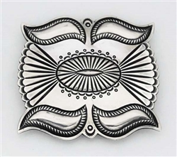 PRETTY PERRY SHORTY SILVER BELT BUCKLE