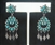 LOVELY VINTAGE ZUNI DANGLE EARRINGS