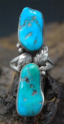 LOVELY NAVAJO SLEEPING BEAUTY TURQUOISE RING