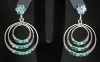 FRANK DISHTA SR. TURQUOISE EARRINGS