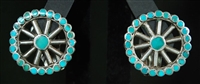 FRANK DISHTA SR. TURQUOISE EARRINGS