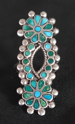 FRANK DISHTA SR. TURQUOISE DANGLE RING