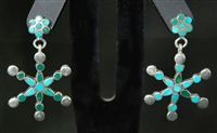 FRANK DISHTA SR. TURQUOISE EARRINGS