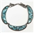 PRETTY ZUNI TURQUOISE CHANNEL INLAY CHOKER