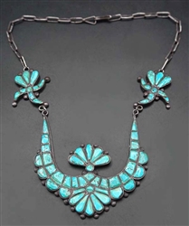 ELEGANT FRANK VACIT #8 TURQUOISE NECKLACE