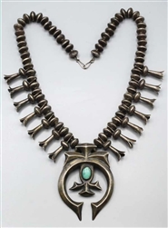 VINTAGE NAVAJO SQUASH BLOSSOM HALLMARKED
