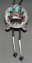 UNIQUE EDWARD BEYUKA DRUM BOLO TIE