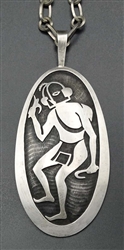 BERNARD DAWAHOYA HOPI MUDHEAD PENDANT