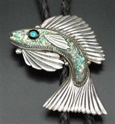 WONDERFUL NICHOLAS LEEKELA ZUNI FISH BOLO