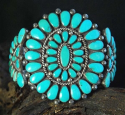 ALICE QUAM MORENCI TURQUOISE CLUSTER BRACELET