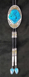 ARLEND BEN MORENCI 14K GOLD OVER SILVER BOLO