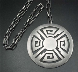 TONY KYASYOUSIE HOPI OVERLAY PENDANT