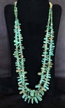 VINTAGE KEWA NATURAL TURQUOISE TAB NECKLACE