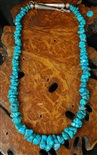 BEAUTIFUL NATURAL MORENCI TURQUOISE NECKLACE