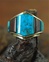 DON JUAN MORENCI TURQUOISE INLAID 14K GOLD RING