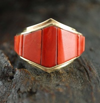 DON JUAN CORAL 14K GOLD RING<SPAN style="COLOR: #ff0000; FONT-WEIGHT: bold">*SOLD*</SPAN></SPAN>