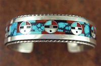 ZUNI SUNFACE INLAID BRACELET <SPAN style="COLOR: #ff0000; FONT-WEIGHT: bold">*SOLD*</SPAN></SPAN>