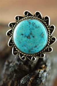 YVONNE SHIRLEY VINTAGE MORENCI TURQUOISE RING