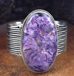 JAMES BAHE PURPLE CHAROITE CUFF BRACELET