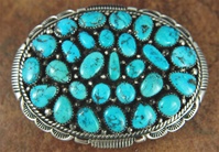 JAMES JOE MORENCI TURQUOISE CLUSTER BUCKLE<SPAN style="COLOR: #ff0000; FONT-WEIGHT: bold">*SOLD*</SPAN></SPAN>