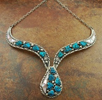 JAMES LEE MORENCI TURQUOISE & SHELL NECKLACE