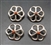 Pretty Vintage Sandcast Coral Buttons