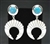 Lovely Johnathan Mike Natural Kingman Turquoise Earrings