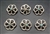 Pretty Vintage Sandcast Turquoise Buttons