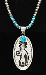 BEAUTIFUL WALLACE YAZZIE JR. NECKLACE/PENDANT